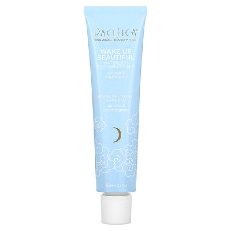 Pacifica, Wake Up Beautiful, Waterless Cleansing Balm, Quinoa & Mushroom, 2.5 fl oz (75 ml)