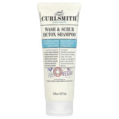 Curlsmith, Wash & Scrub Detox Shampoo, All Hair Types, 8 fl oz (237 ml)