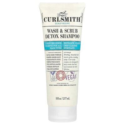 Curlsmith, Wash & Scrub Detox Shampoo, All Hair Types, 8 fl oz (237 ml)