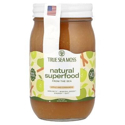 True Sea Moss, Natural Superfood From The Sea, Apple and Cinnamon, 16 fl oz (473 ml)