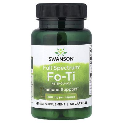 Swanson, Full Spectrum® Fo-Ti, 500 mg, 60 Capsules