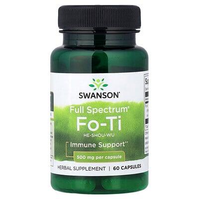 Swanson, Full Spectrum® Fo-Ti, 500 mg, 60 Capsules