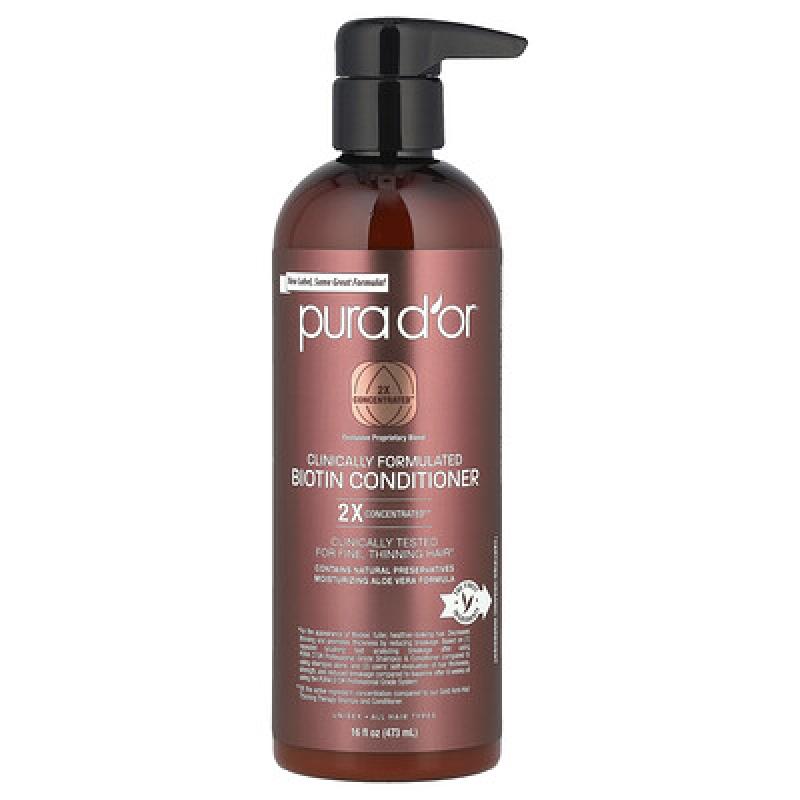 Pura D'or, Clinically Formulated Biotin Conditioner, All Hair Types, 16 fl oz (473 ml)