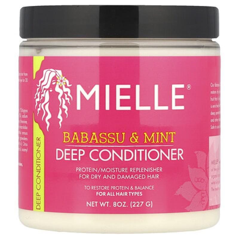 Mielle, Deep Conditioner, For All Hair Types, Babassu & Mint, 8 oz (227 g)