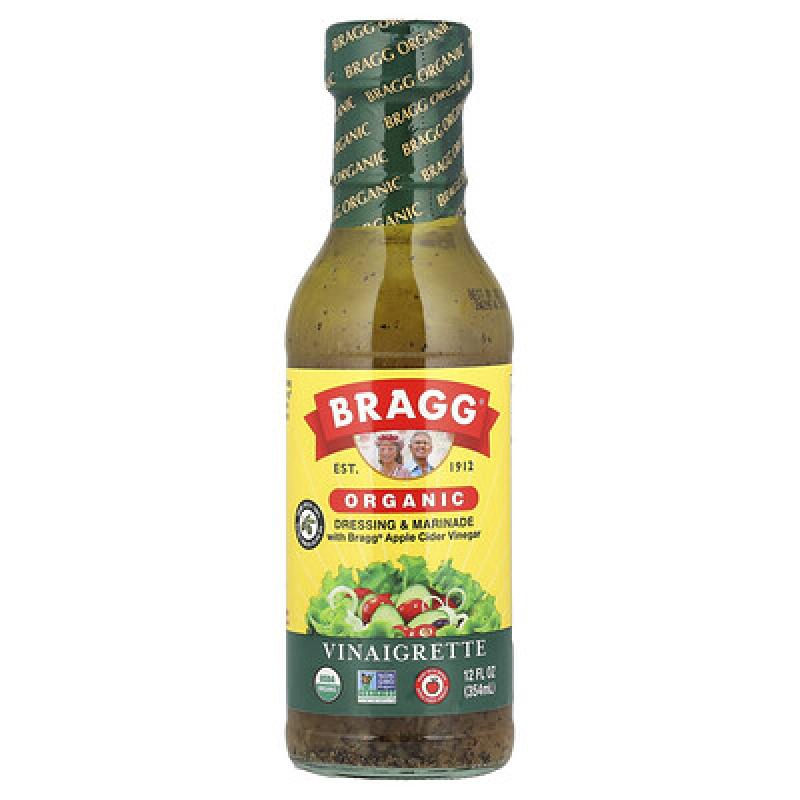 Bragg, Organic Dressing & Marinade with Bragg® Apple Cider Vinegar, Vinaigrette, 12 fl oz (354 ml)