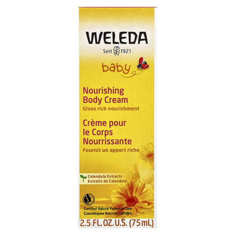 Weleda, Baby, Nourishing Body Cream, Calendula Extracts, 2.5 fl oz (75 ml)
