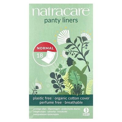 Natracare, Panty Liners, Organic Cotton Covers, Normal, 18 Liners