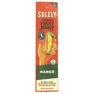 Solely, Organic Fruit Jerky, Mango, 0.8 oz (23 g)