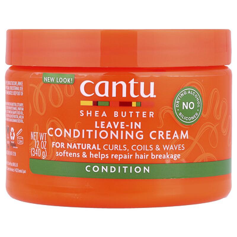 Cantu, Shea Butter, Leave-In Conditioning Cream, For Natural Curls, Coils & Waves, 12 oz (340 g)