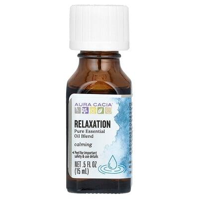 Aura Cacia, Pure Essential Oil Blend, Relaxation, 0.5 fl oz (15 ml)