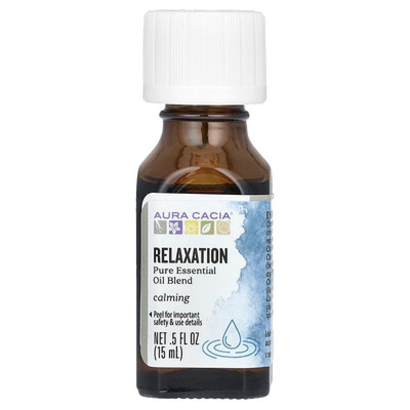 Aura Cacia, Pure Essential Oil Blend, Relaxation, 0.5 fl oz (15 ml)