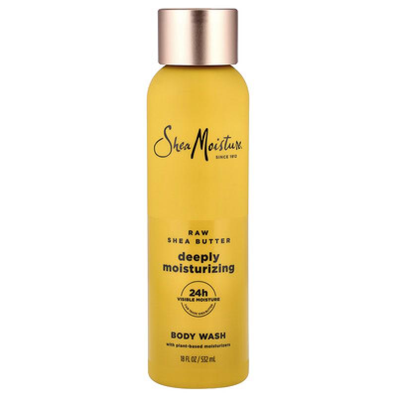 SheaMoisture, Deeply Moisturizing Body Wash, Raw Shea Butter, 18 fl oz (532 ml)