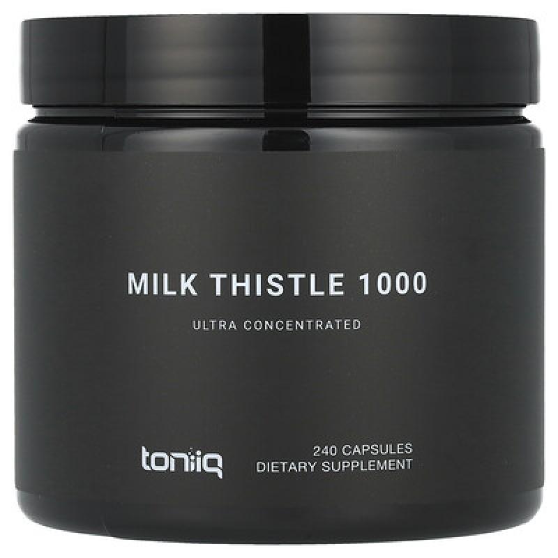 Toniiq, Milk Thistle 1000, 240 Capsules (500 mg per Capsule)