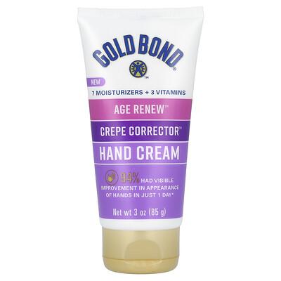 Gold Bond, Age Renew, Crepe Corrector Hand Cream, 3 oz (85 g)