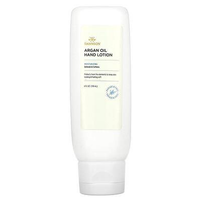 Swanson, Argan Oil Hand Lotion, 4 fl oz (118 ml)