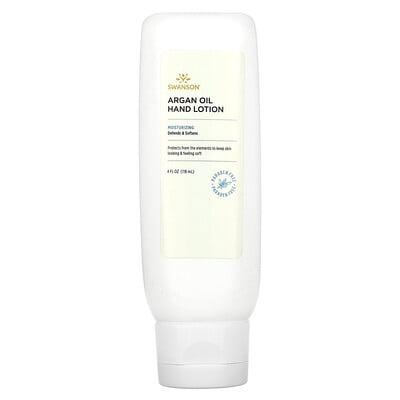 Swanson, Argan Oil Hand Lotion, 4 fl oz (118 ml)