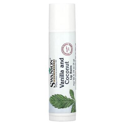 Swanson, Lip Balm, Vanilla and Coconut, 0.18 oz (5 g)