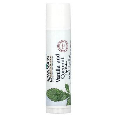 Swanson, Lip Balm, Vanilla and Coconut, 0.18 oz (5 g)