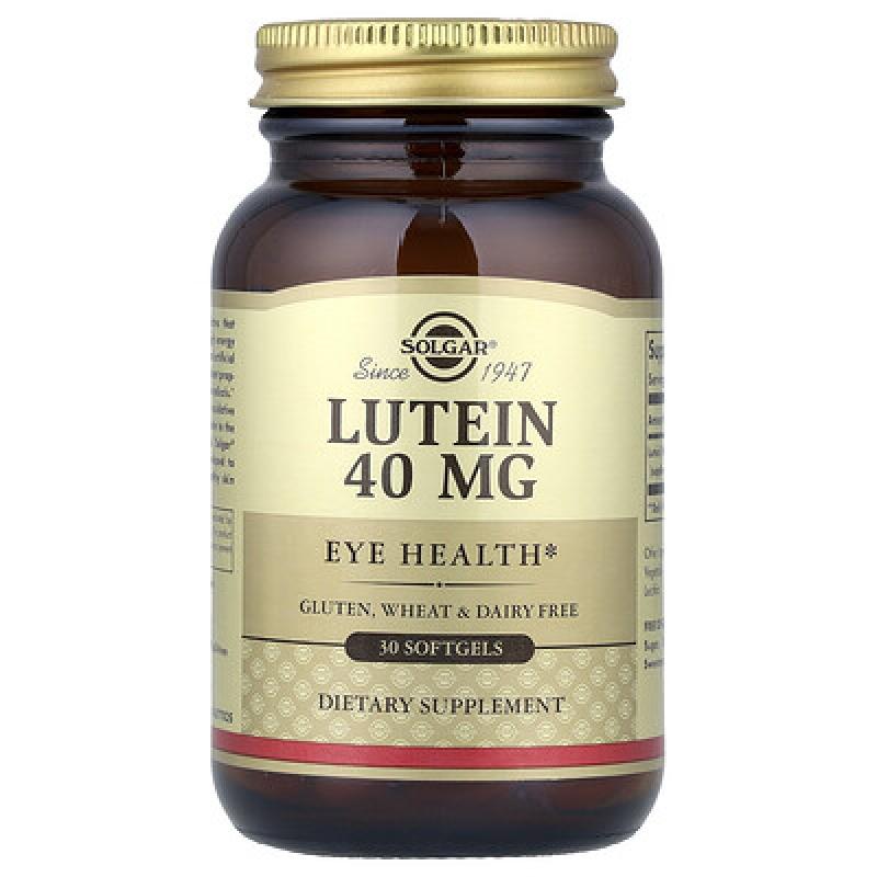 Solgar, Lutein, 40 mg, 30 Softgels